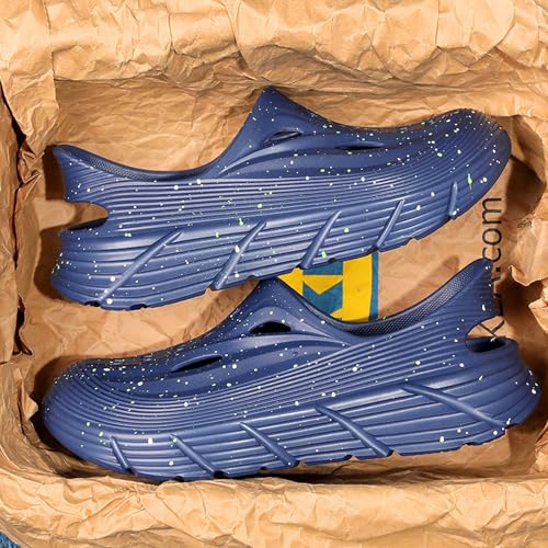 Men's hiking hole shoes, anti slip thick soled toe slippers, outdoor beach sandals3