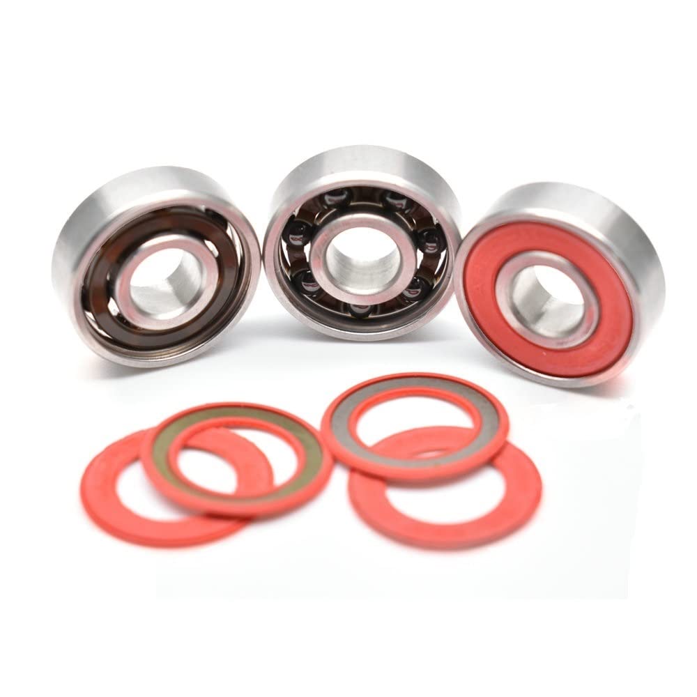 Roulements 10 pièces 608 Inline Roller Skate Roulement de Roue 608 RS 8x22x7mm Planche À Roulements à Billes pour Scooters Longboards