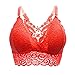NEEDRA Femmes Sexy Soutien-Gorge Solide Gilet en Dentelle sans Soudure Respirant Push Up Top sous-vêtements