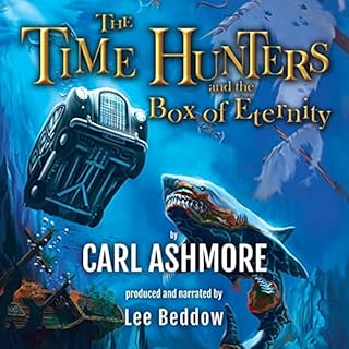 Diseño de la portada del título The Time Hunters and the Box of Eternity