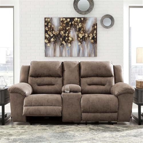 Signature Design by Ashley Stoneland Double Recliner Loveseat with Console - image 9