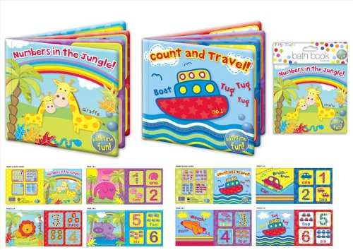 Bouquin pour le bain de bébé - à partir de 6 mois - 2 bouquins