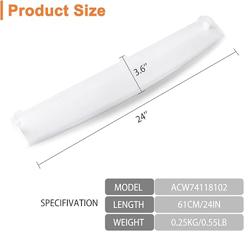 Miniatura 3 de ACW74118102 - Bandeja de montaje decorativa de repuesto directo para LG, Kenmore, refrigerador Sears, número de pieza ACW74118102 reemplaza