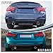 KETAI Rear Diffuser Compatible with 2014-2020 BMW 4 Series F32 F33 F36 M-Performance Style Matte Black Rear Bumper Lower Lip Diffuser Double Exhaust One Outlet