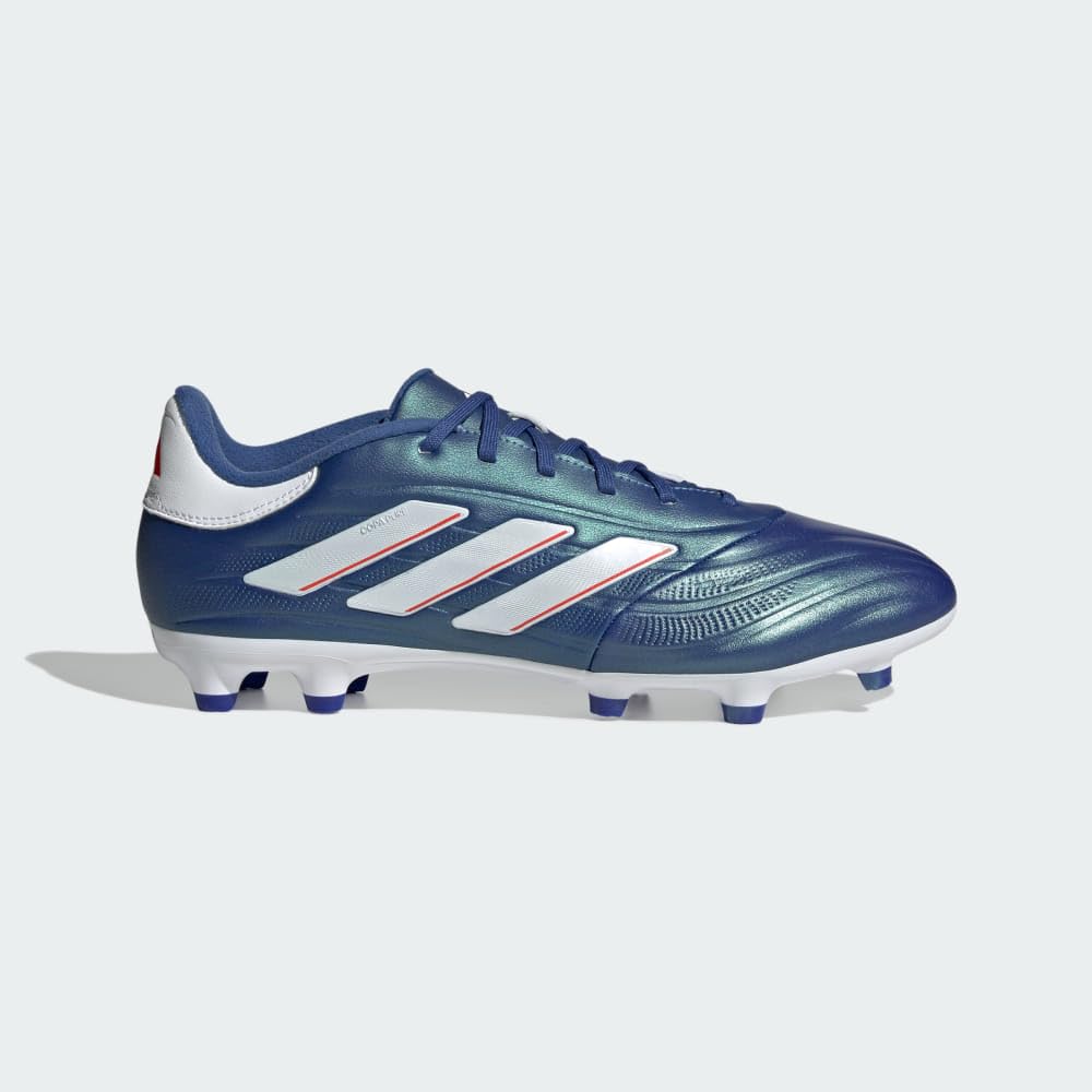 adidas Unisex Copa Pure II.3-Firm Ground Football Boots Sneaker, Lucid Blue/White/Solar Red, 10 US Men