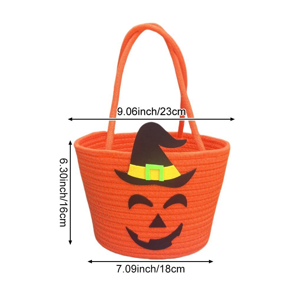 Halloween torba na cukierki cukierek albo dynia torby cukierki słoik prezent przenośny tkany kosz dyni torebka na imprezę festiwal