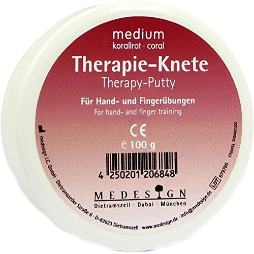 THERAPIEKNETE medium korallrot 100 g