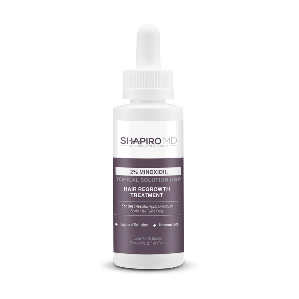 Shapiro MD Hair Growth Experts Minoxidil 2 Topical Solution for Women Serum Promotes Hair Regrowth by Reactivating Hair