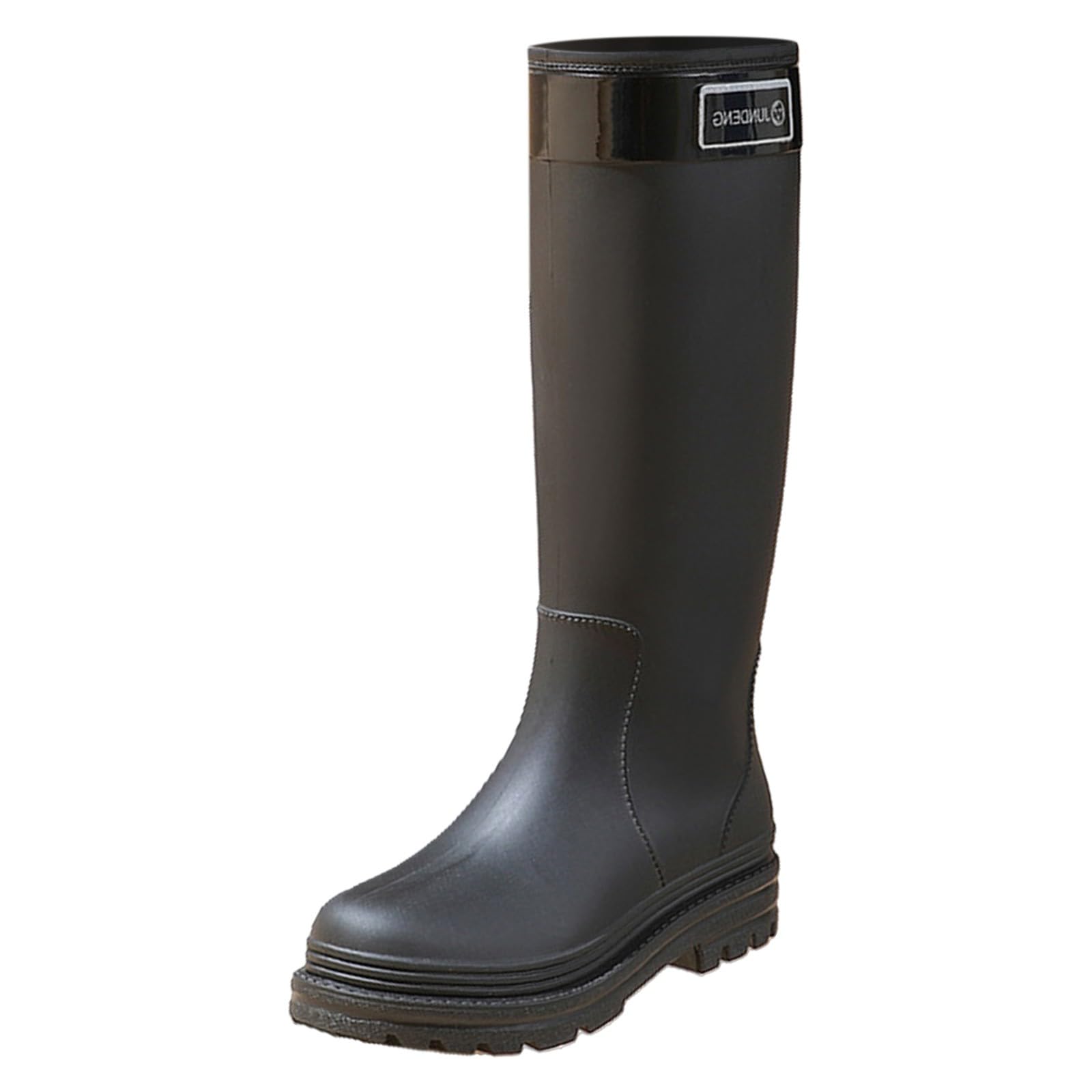 Bottes en caoutchouc pour femme - Multicolores - Antidérapantes - Pour l'extérieur - Bottes de pluie hautes - En caoutchouc - Légères - Bottes de pluie confortables