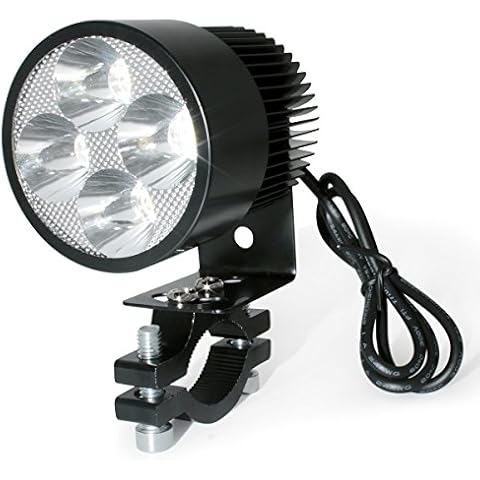 ZRAMO 20W High Power 2000LM Led Motorcycle Headlight Lamp Motorbike Led Spot Light for Street Bike Bicycles Motorcycles Motorcycle Rider Cars Trucks Boat Using Cover