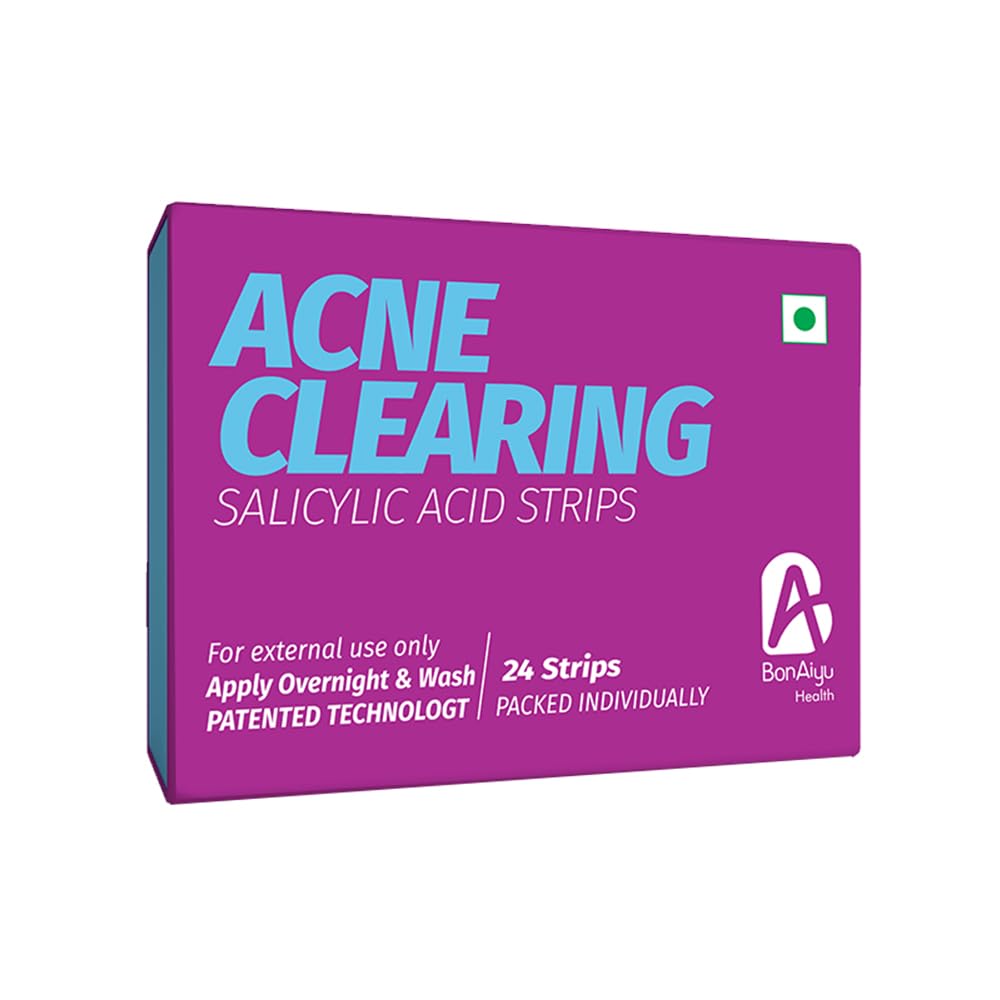 BonAyu Acne Pimple Patch | 24 Hydrocolloid + Salicylic Acid Waterproof Patches | For Active Surface Acne | Absorbs Pimple Overnight | Reduces Excess Oil | All Skin Types | Safe Formulations-image-22