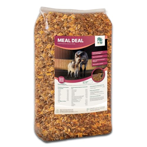 ALL-WIN Horse Meal Deal 15 kg | Haferfreies Pferdemüsli mit Apfel für hohe Schmackhaftigkeit | Reich an Vitamin E & Biotin | Ergänzungsfutter für Vitalität & Glanz