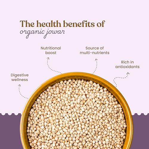 Image of Bharat Vedica Organic Jowar (Sorghum) Millet 1kg | 100% Natural & Vegan | Gluten & Pesticides Free | Rich In Protein & Dietary Fibre