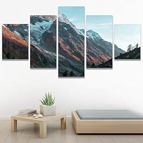 SIGNWIN 5 Panel Canvas Wall Art Modern Art...