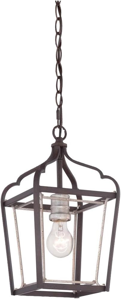 Minka Lavery 4341-593 Astrapia Mini Pendant Ceiling Lighting,1 Light, Dark Rubbed Sienna