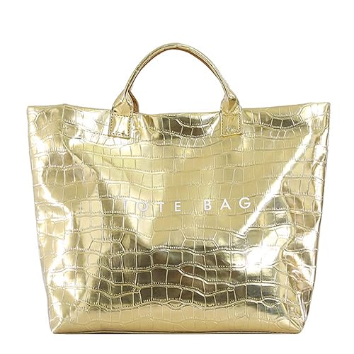Bolso de mano grande transparente tipo tote en PVC miniatura 1