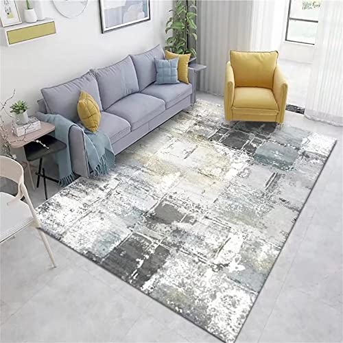 Tapis de sol bébé bleu-gris 80x150cm pour salon moderne - 2