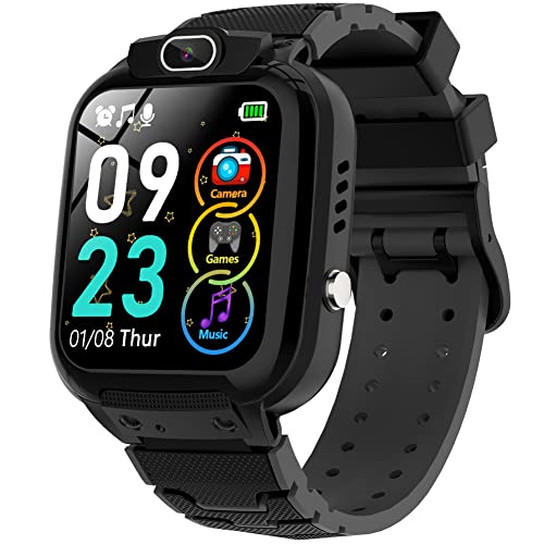 Kids Smart Watch for 3-12 Yrs, Smartwatch with 16 Puzzle Games 1.44" HD Touch Screen Camera Video Music Alarm Clock Calculator Children Educational Toys Birthday Gifts for Boys Girls Toddler