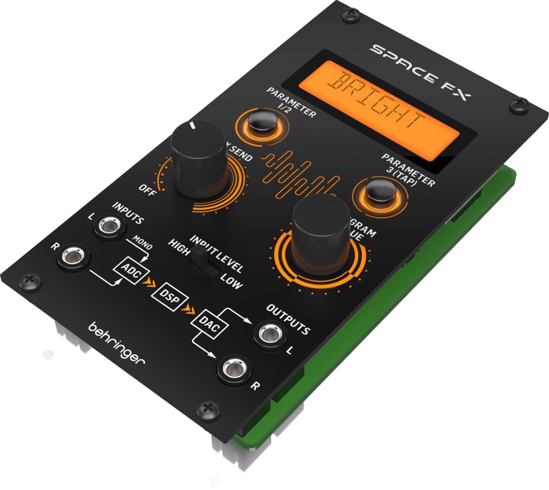 Behringer SPACE FX Modulo multieffetto stereo a 24 bit con 32 algoritmi di effetti per Eurorack