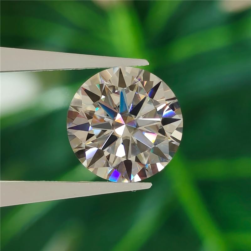 0.3-6ct Loose Moissanite stones Size 4-12mm Round Brilliant VVS1 White D Color Moissanite Loose Gemstone For Jewelry DIY2