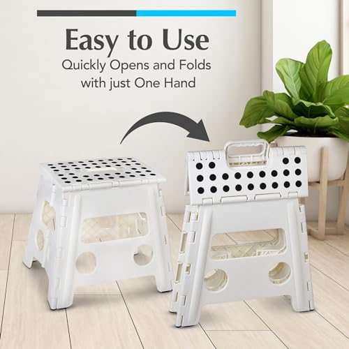image for Handy Laundry Folding Lightweight Step Stool - Sturdy Enough to Suppor