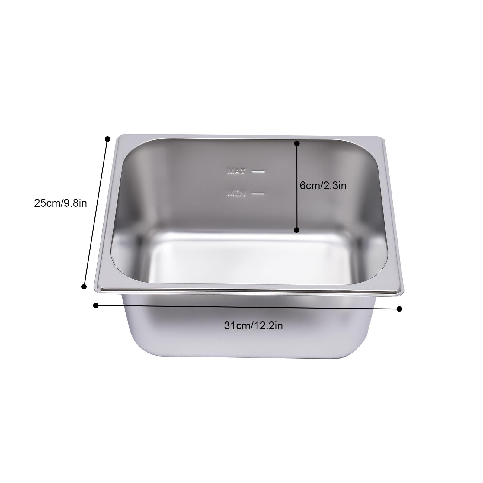 Chafing Dish - Scaldacibo elettrico da 1200 W, per ristoranti, snack bar, pizzerie, ecc