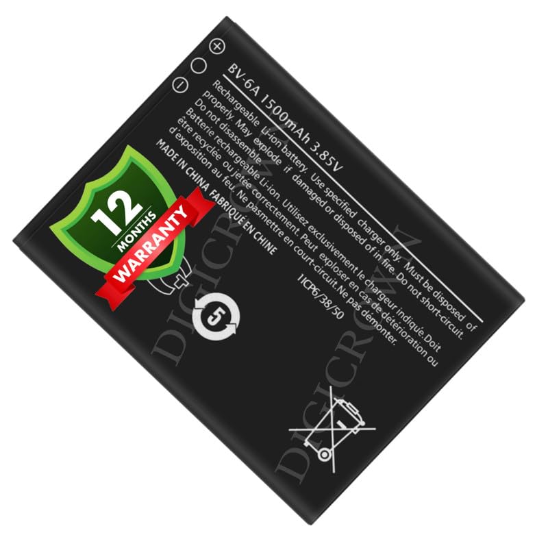 Image of Original BV-6A Battery Compatible for Nokia 8110 4G (TA-1067, TA-1071) | Banana 2060 3606 5250 - (1500mAh) - 1 Year Warranty