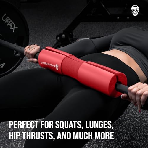 Image of Gymreapers Barbell Squat Pad - Protective Bridge Pad For Hip Thrust, Squats, Lunges - Hip Support, Neck Protection For Bar