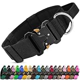 Olcyren Taktisches Hundehalsband, Breites Weich Gepolstert Verstellbares Hunde...