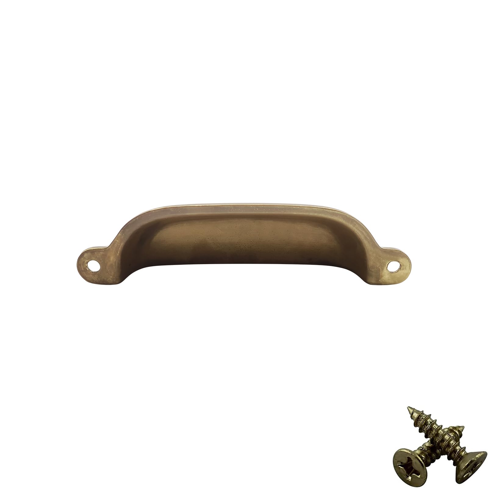M4TEC Maniglie per ante di armadietti da cucina, cassetti, per camera da letto, in ottone anticato, serie VG4, 96 mm, confezione da 10
