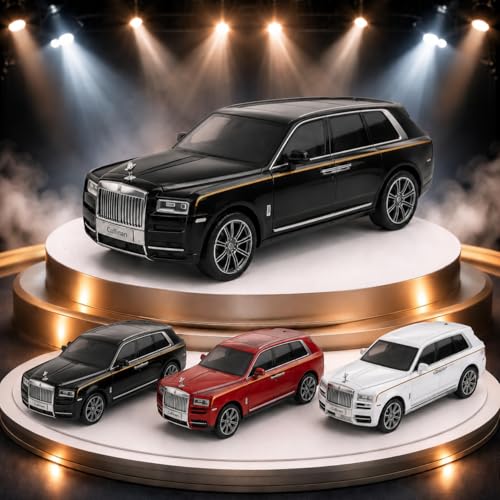Image of Umadiya Rolls Royce Cullinan 1:36 Scale Model Car Exclusive Alloy Metal Car Die-cast Scale Model Pullback Toy with Openable Doors & Light Music Best Gifts Toys Kids【Colors as Per Stock】