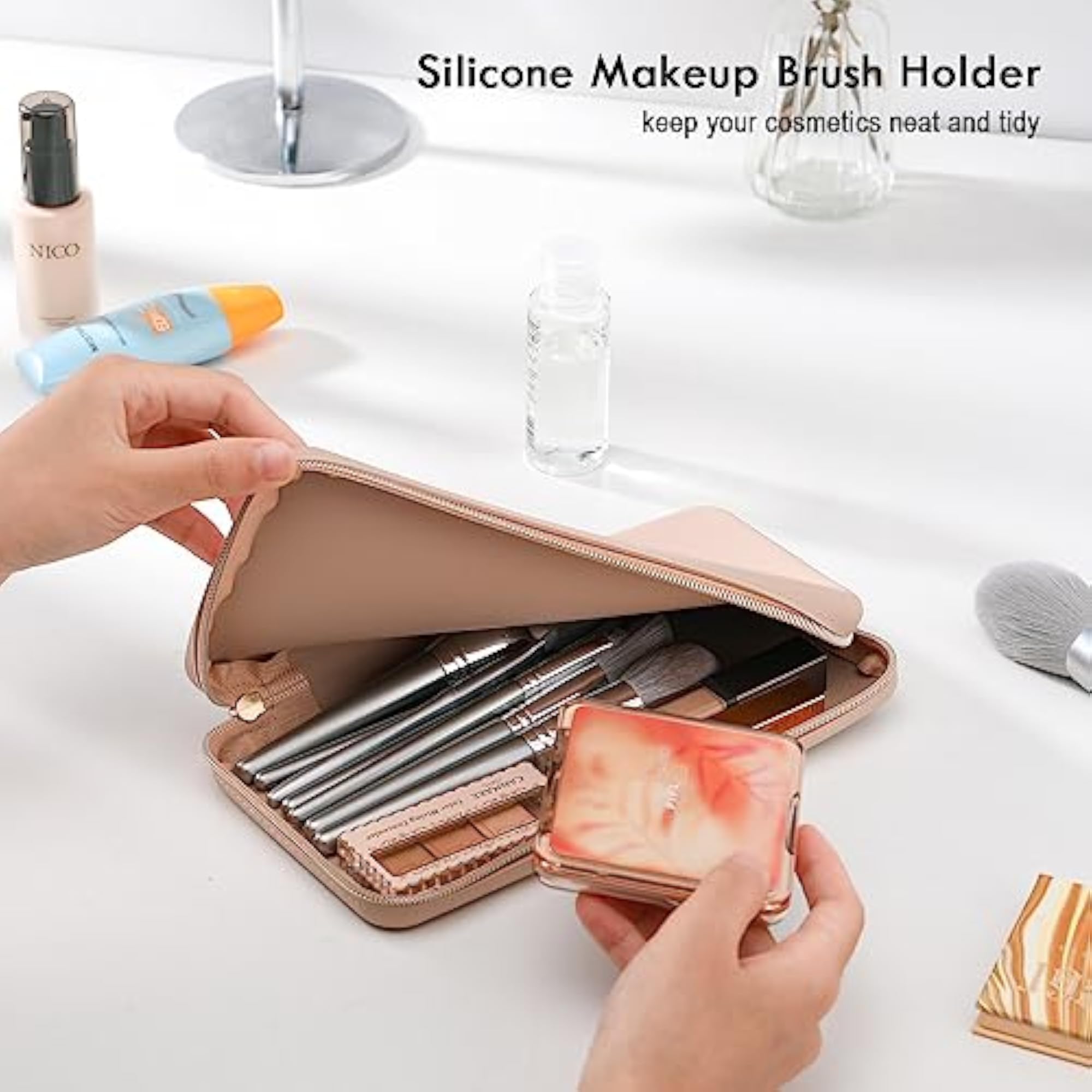 Small Zipper Cosmetic Bag for Women