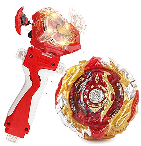 Sparking Launcher Bey Burst Evolution Turbo Blade Battling Tops String Launcher Grip SuperKing B-172 Booster World Spriggan Unite 2B Starter Bey Set Metal Fusion Gaming Tops Spinning Toy Gift for Boys