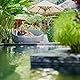 Relaxdays Teelichthalter schwimmend, 12er Set, Glas, Wasserdeko Hochzeit, Pool & Teich, Schwimmteelichter, transparent