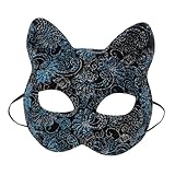 HOOTNEE Katzengesichtsmaske, Katzenmaske, Maskenballmaske, Katzenmaske, Cosplay Maske Für Frauen, Party Dekorationsmasken, Karnevalsparty, Katzenmaske, Cosplay Masken Für Frauen,