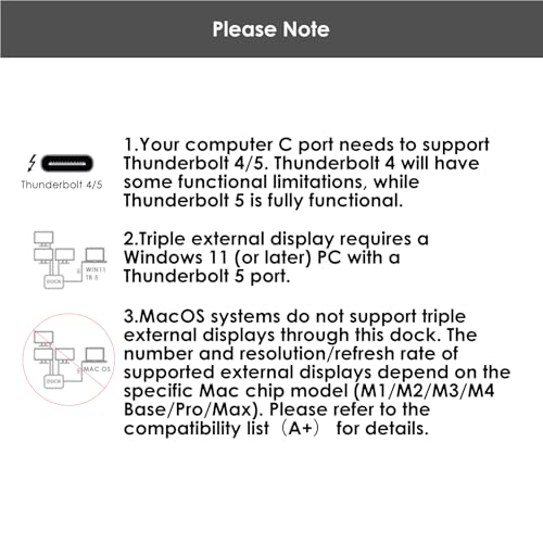 Thunderbolt 4 Docking Station Dual Monitor
