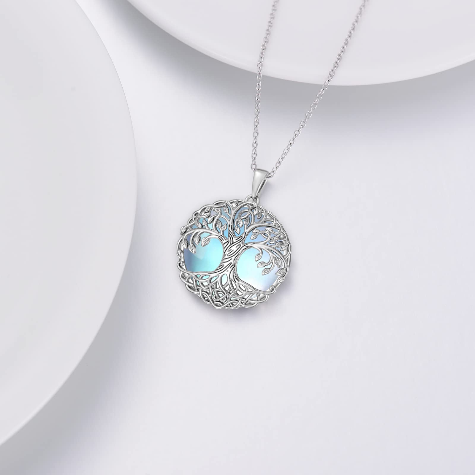 PROESS Lotus/Sonnenblume Anhänger Halskette 925 Sterling Silber Blume Kette Schmuck Geschenke für Frauen Mädchen Mutter