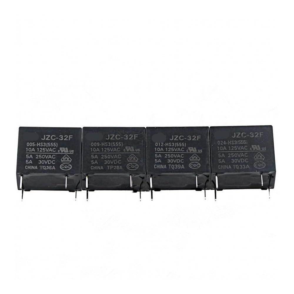 50 relés de potencia HF32F JZC-32F-024-HS3 24 V 5 A 250 V CA 4 pines