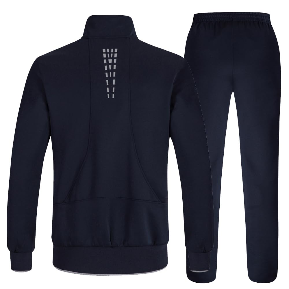 donhobo Herren Jogginganzug Trainingsanzug Sportanzug Fußball Sporthose Hoodie Hose für Gym Warm Tracksuit