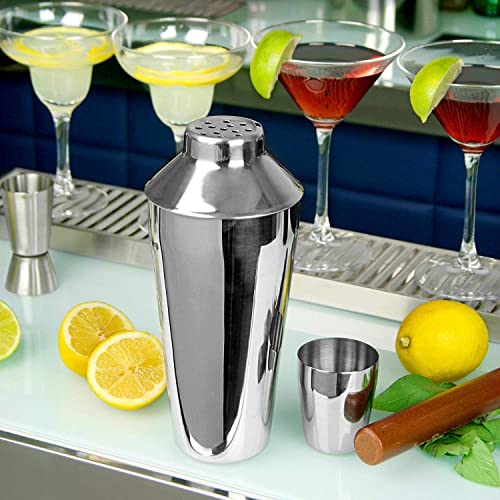 Stainless Steel Cocktail Shaker (500ml) for Party Martini Drink Shaker with Built-In Strainer for Bartending and Home Steel Margarita Cobbler Shaker Mixer Essential Accessories - Image 4