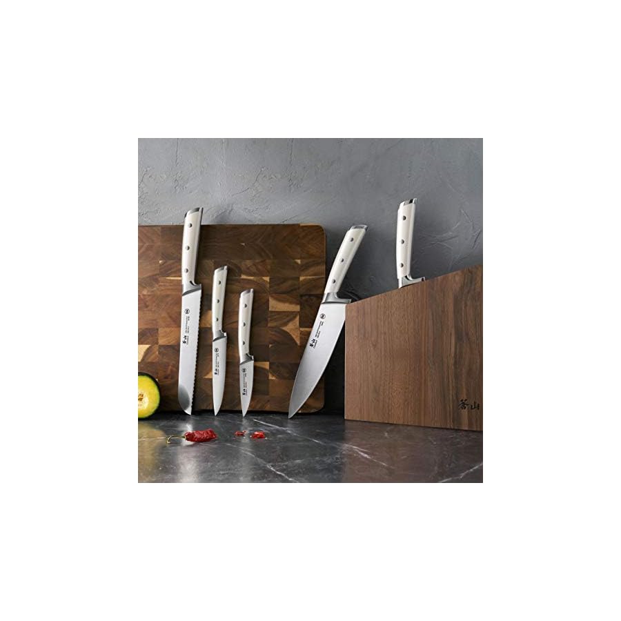 Cangshan-S1-Series-59663-6-Piece-German-Steel-Forged-Knife-Set-Walnut Cangshan S1 Series 59663 6-Piece German Steel Forged Knife Set, Walnut