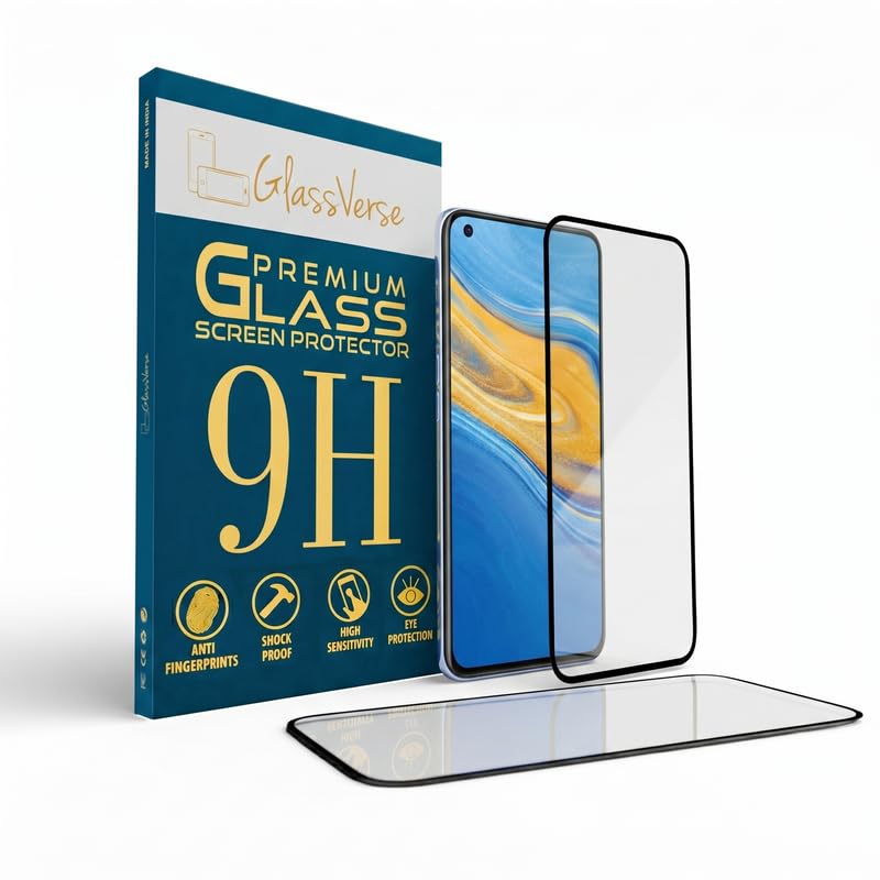 Image of GlassVerse PureView Tempered Glass for Vivo X50 | Crystal Clear, 9H Hardness Screen Protector, Edge to Edge, Case Friendly, Hassle-less Installation Kit Included. (Pack of 2)