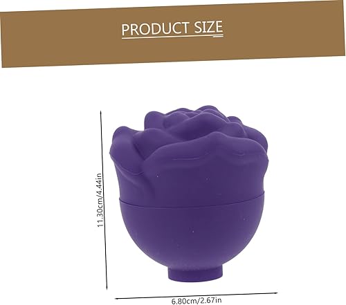 Miniatura 4 de ABOOFAN Bandeja de hielo de cara de rosa, moldes de silicona para hornear pasteles, cubo, cara, hielo, masajeador facial, bandejas de hielo de