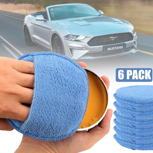 image for FONAROLL Microfiber Wax Applicator Pads, Car Wax Applicator with Finge