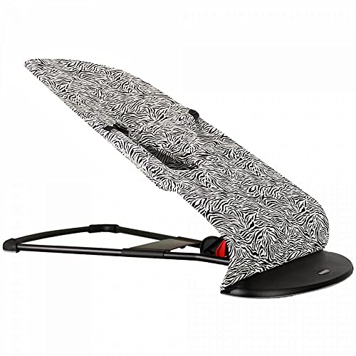 Ukje Cover Compatible with BabybjÃ¶rn Bouncer Balance Soft and Baby Bjorn Bouncer Bliss - Designed and Handmade in Europe - Baby Bjorn Bouncer Cover - Soft and Hygenic Luxurious Cotton - Beige Zebra