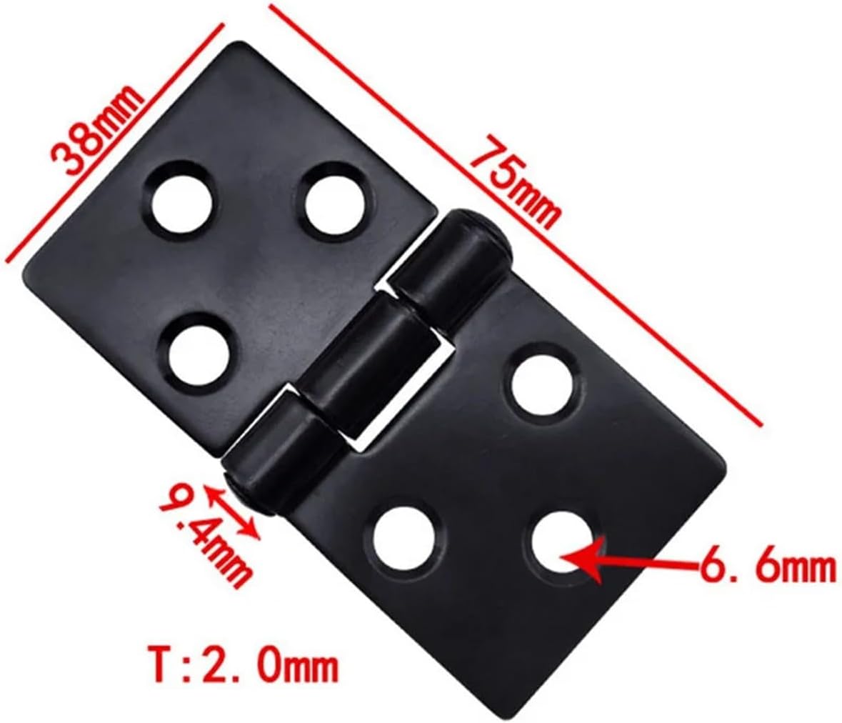 Self Closing Kitchen Cabinet Hinge 10pcs Black Thickened Mute Heavy-Duty Furniture Hinge Smooth and Silent