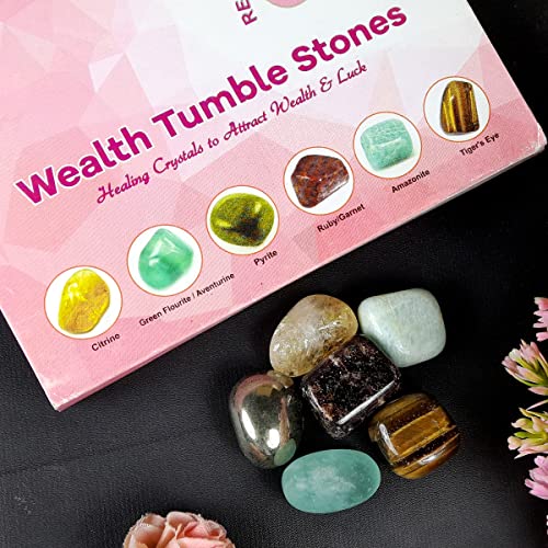 Image of Reiki Crystal Products Certified Natural Crystal Tumble Stone Kit | Multiple Crystal Stone Sets for Meditation, Reiki, Chakra & Spiritual Practices