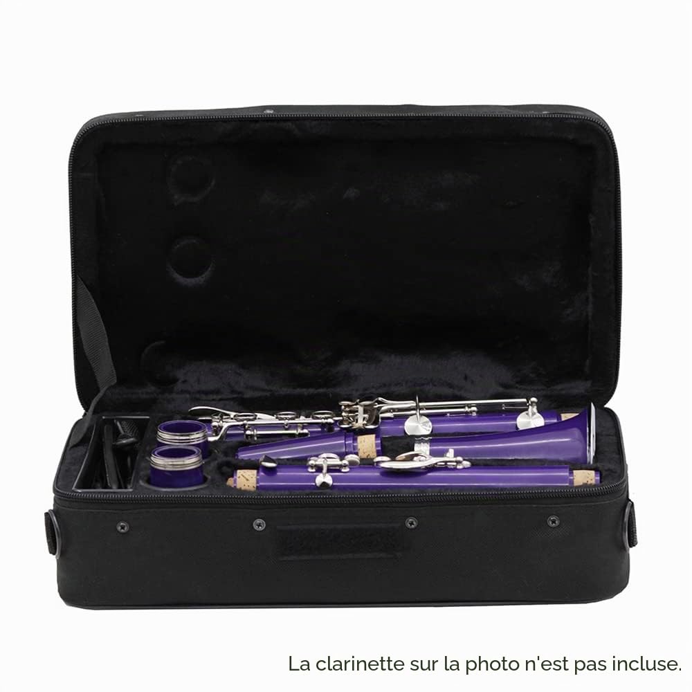 Sac de Rangement, Étui pour Clarinette en SIB Gig Bag Sac à Dos en Mousse de Coton 600D résistant à l'eau avec bandoulière réglable