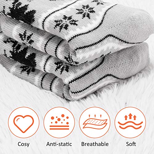 Calmare Aiglam Fleece Socken, Pantoffel Socken, Weihnachtssocken Damen Gemütliche Weiche Vlies Beleg Pantoffel Bett… – Bild 6