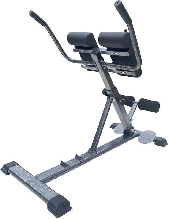 X Factor Hyperextension Roman Chair Machine Hyper Bench Exercise Hyper Back - Adjustable AB and Back Extension Abdominal Sit Up Bench, for Strength Training Body Workout Dip Station Home Gym Foldable